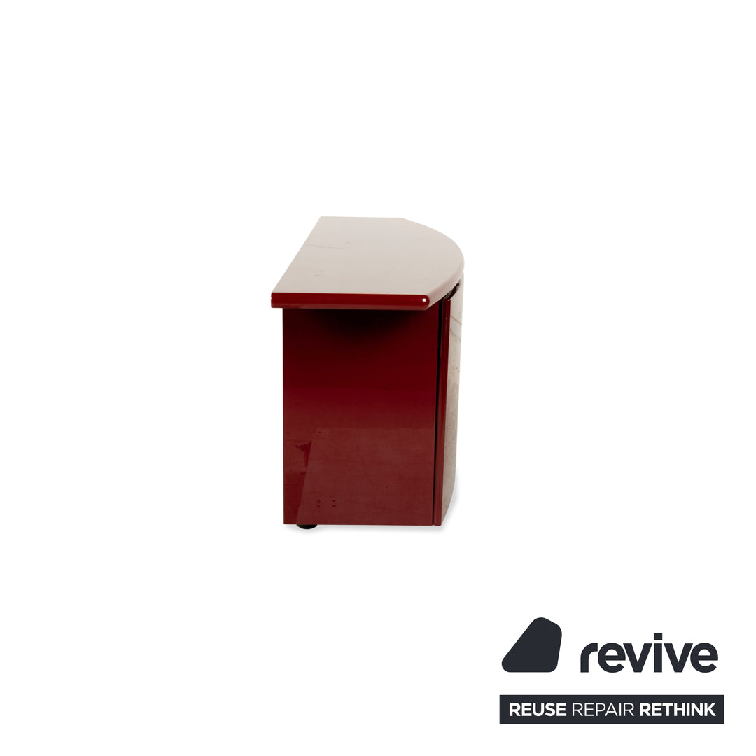 WK Wohnen Tonda wooden sideboard red