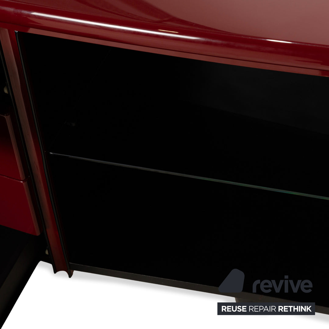 WK Wohnen Tonda wooden sideboard red