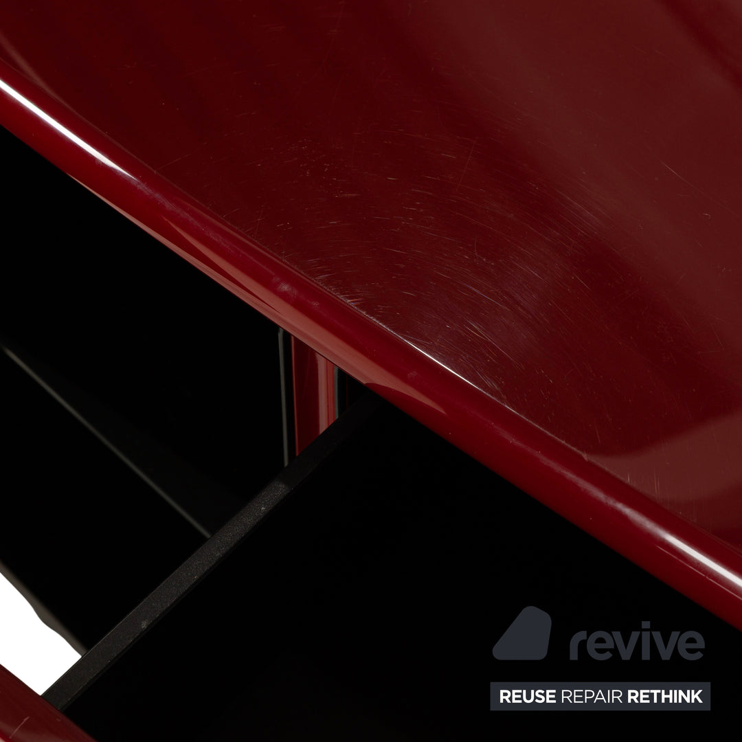 WK Wohnen Tonda wooden sideboard red