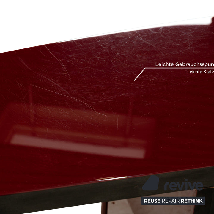 WK Wohnen Tonda wooden sideboard red