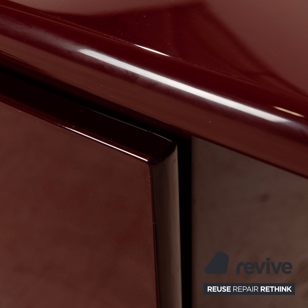 WK Wohnen Tonda wooden sideboard red