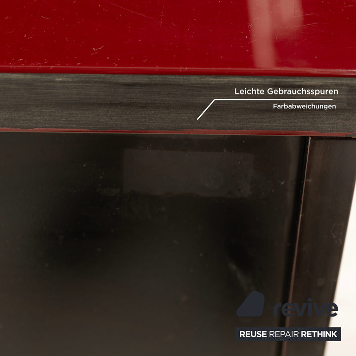 WK Wohnen Tonda wooden sideboard red