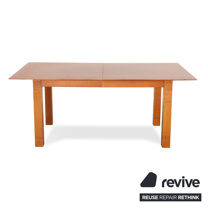 WK Wohnen Table à manger en bois Voltaire en cerisier marron avec fonction d'extension manuelle 178-223 x 74 x 95 cm