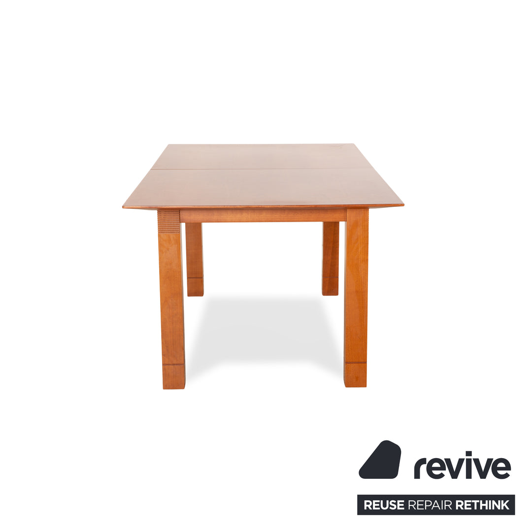 WK Wohnen Table à manger en bois Voltaire en cerisier marron avec fonction d'extension manuelle 178-223 x 74 x 95 cm