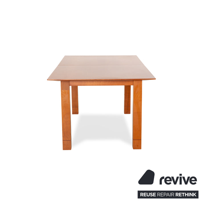 WK Wohnen Table à manger en bois Voltaire en cerisier marron avec fonction d'extension manuelle 178-223 x 74 x 95 cm