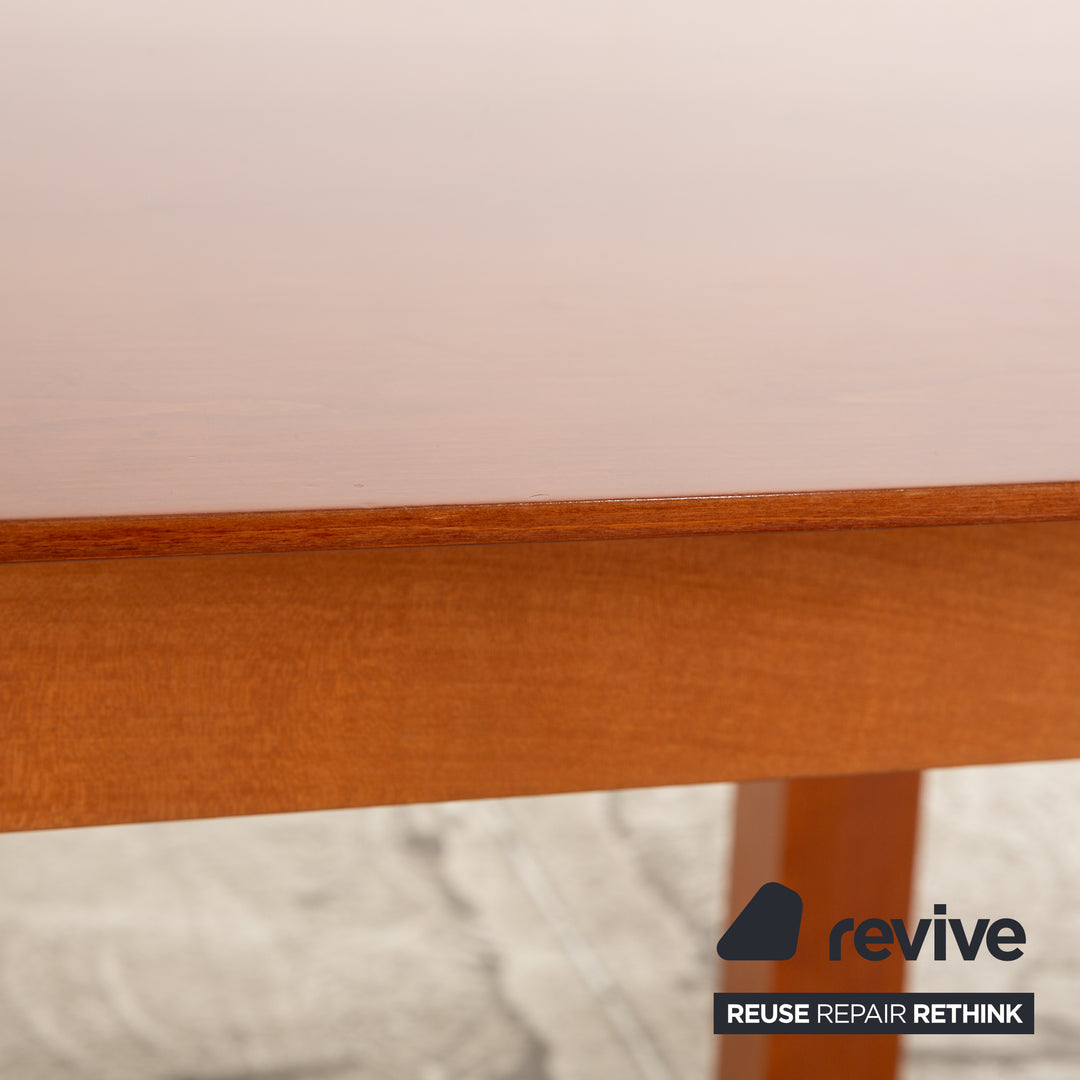 WK Wohnen Table à manger en bois Voltaire en cerisier marron avec fonction d'extension manuelle 178-223 x 74 x 95 cm