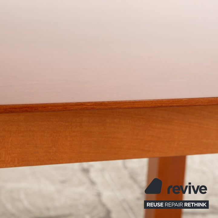 WK Wohnen Table à manger en bois Voltaire en cerisier marron avec fonction d'extension manuelle 178-223 x 74 x 95 cm