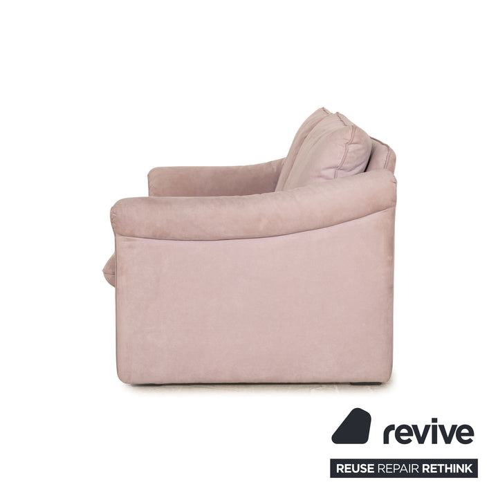 WK Wohnen WK 662 Milano Stoff Zweisitzer Rosa Flieder Sofa Couch