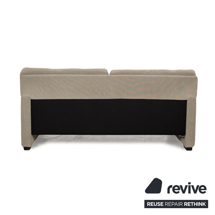 WK Wohnen WK 663 Stoff Sofa Garnitur Grau Graugrün 2x Zweisitzer Sofa Couch
