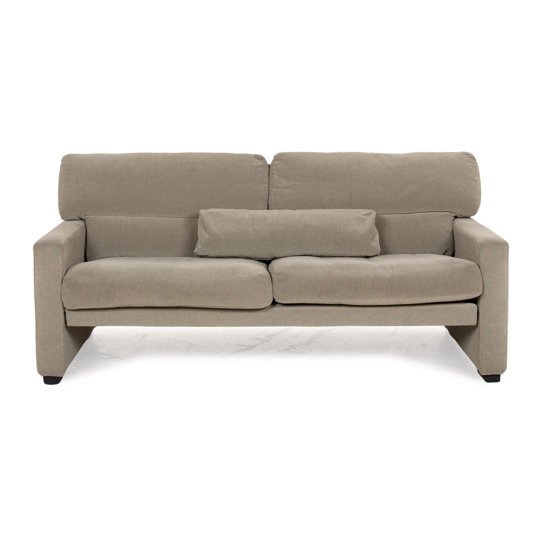 WK Wohnen WK 663 fabric two-seater grey grey-green sofa couch