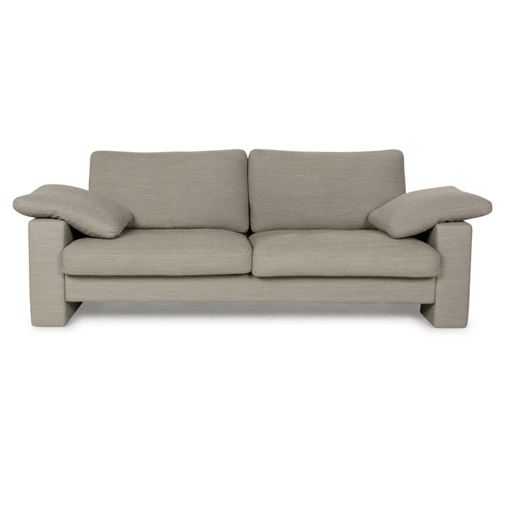 WK Wohnen WK 664 Fabric Three-Seater Gray Beige Sofa Couch