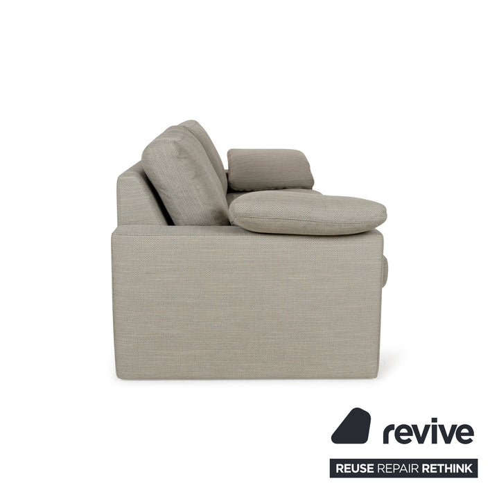 WK Wohnen WK 664 Fabric Three-Seater Gray Beige Sofa Couch