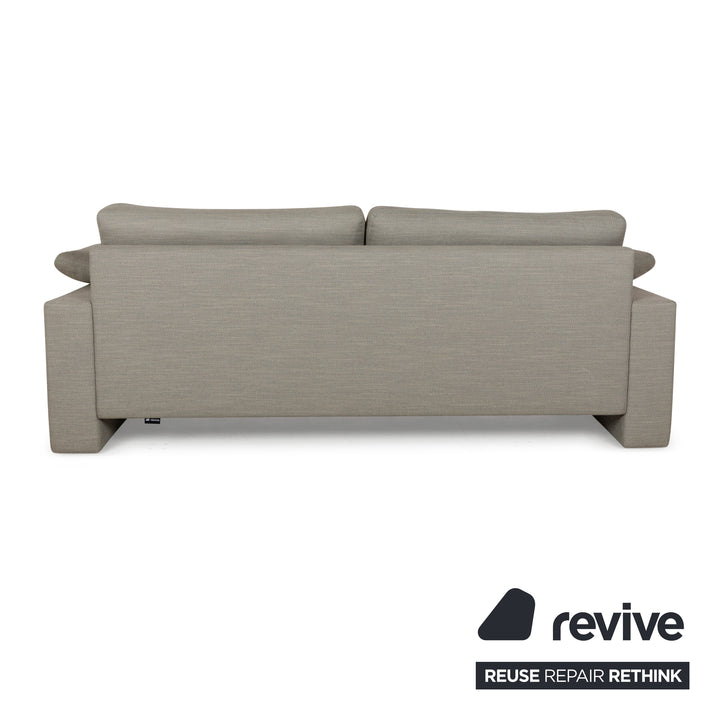 WK Wohnen WK 664 Fabric Three-Seater Gray Beige Sofa Couch