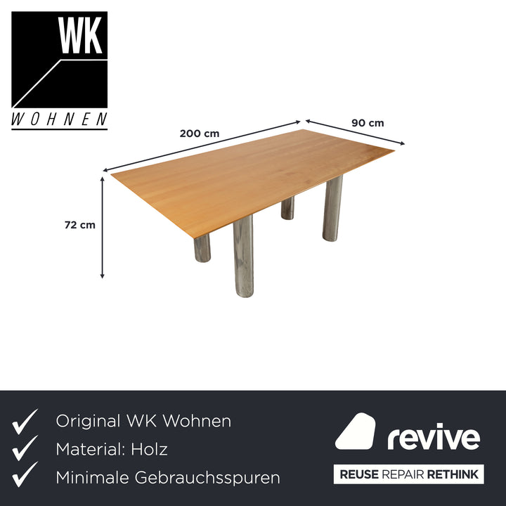 WK Wohnen WK 888 Table à manger en bois marron