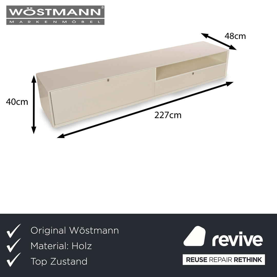 Wöstmann Holz Sideboard Lowboard Weiß TV-Board