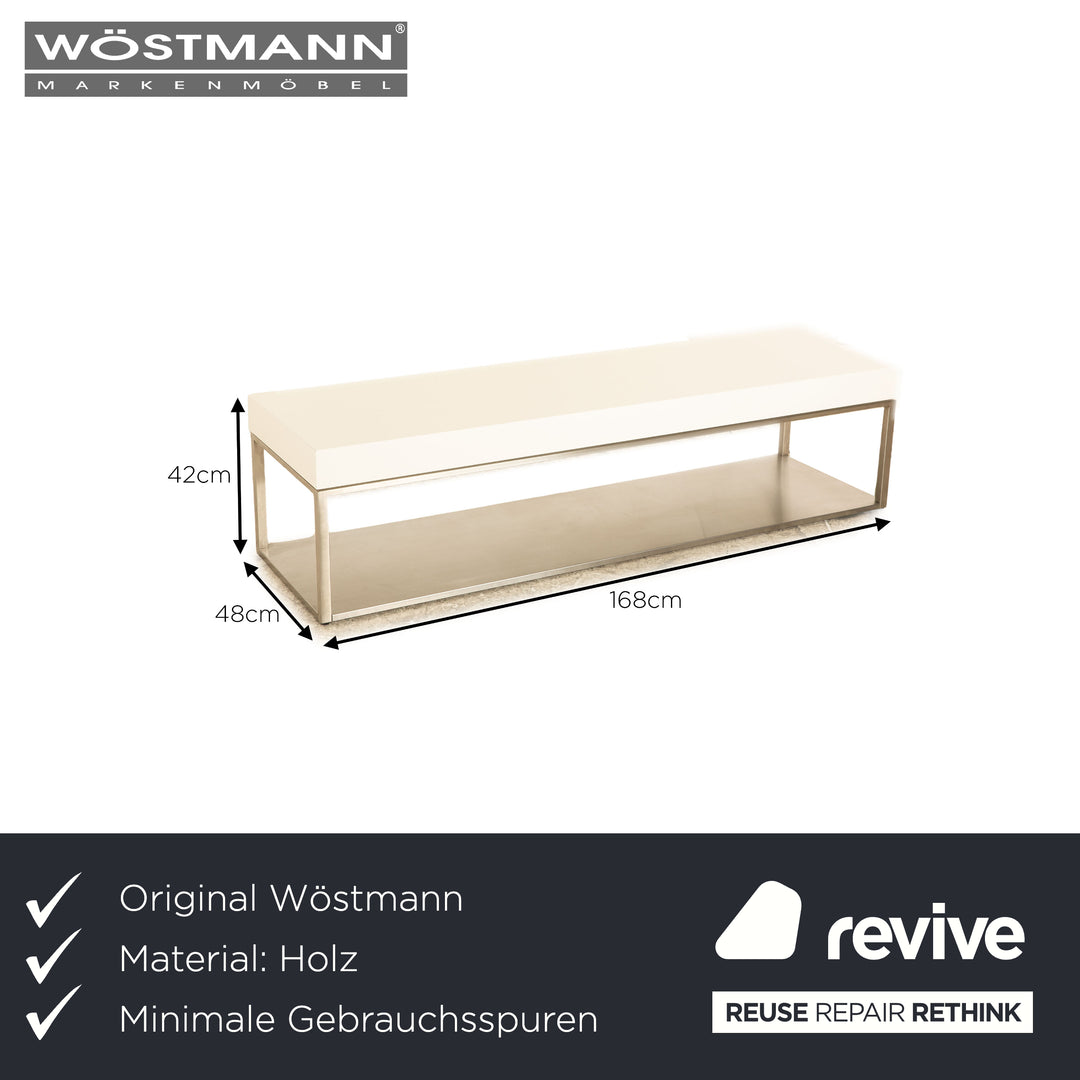 Wöstmann W100 wooden sideboard white Porsche Design lighting