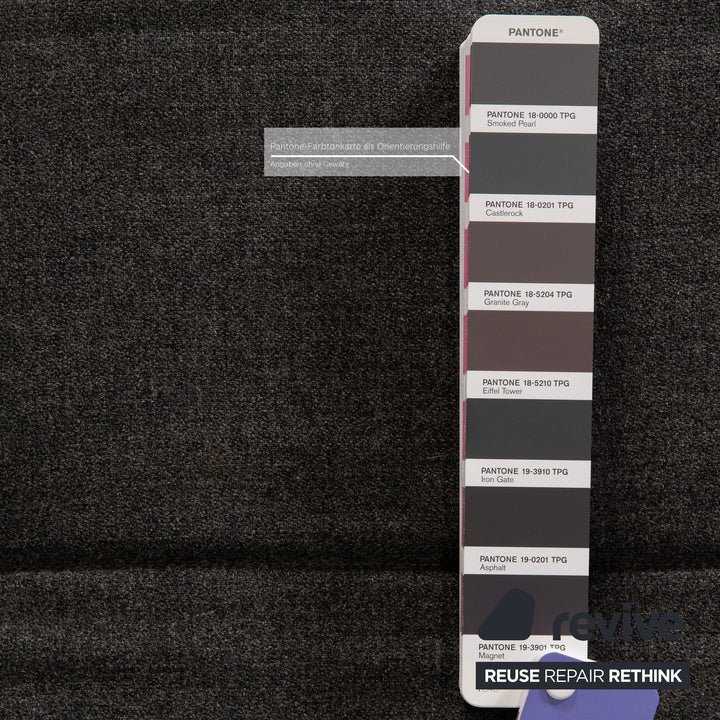 Zanotta Alfa Canapé D'angle En Tissu Gris Canapé Canapé