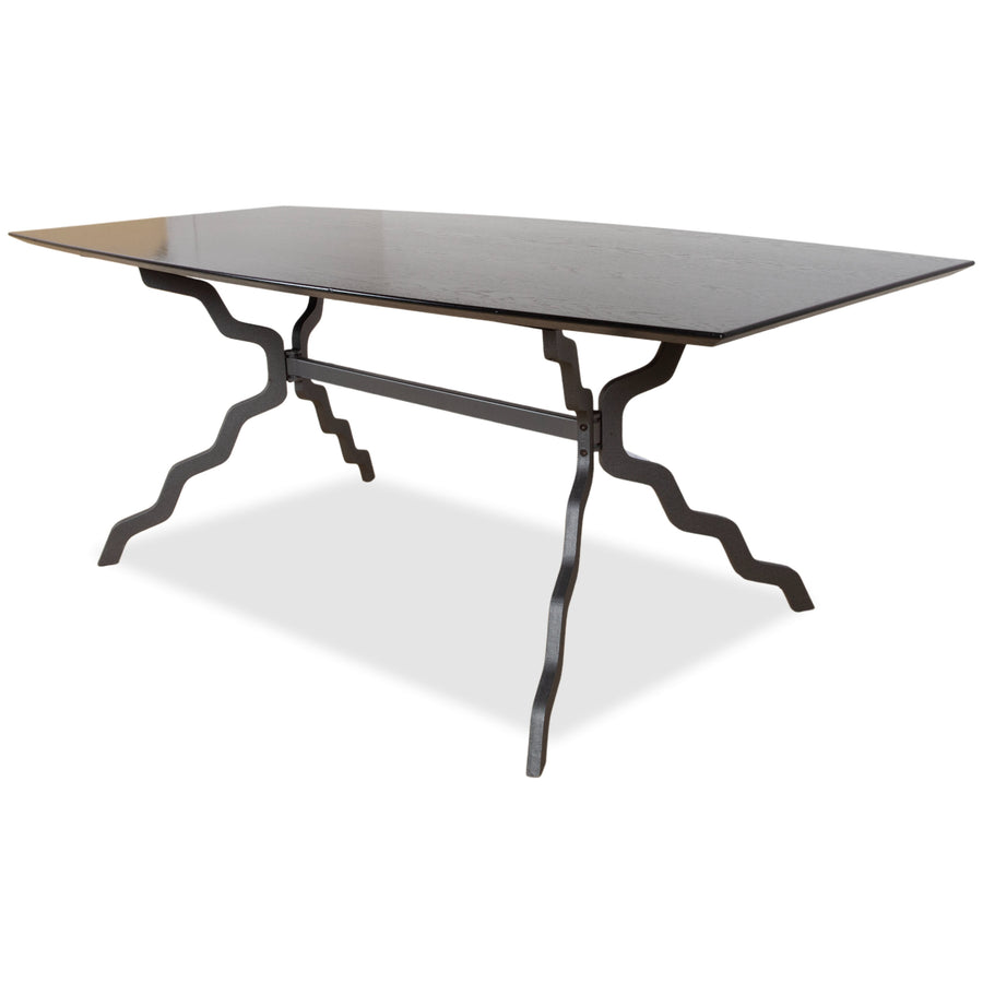 Zanotta Holz Metal Esstisch Schwarz