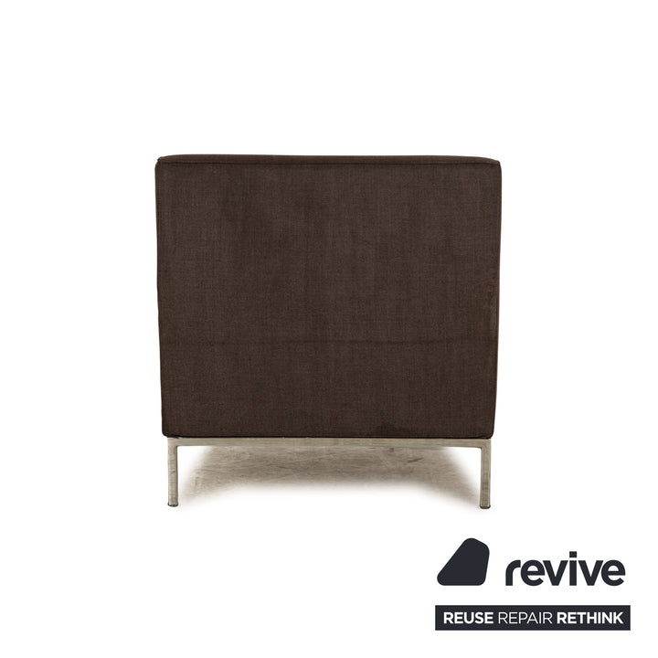 Zanotta fabric sofa set dark gray three-seater armchair