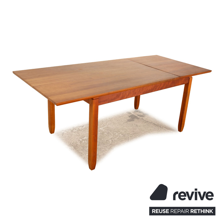 Period Wooden Dining Table Brown Extendable Function