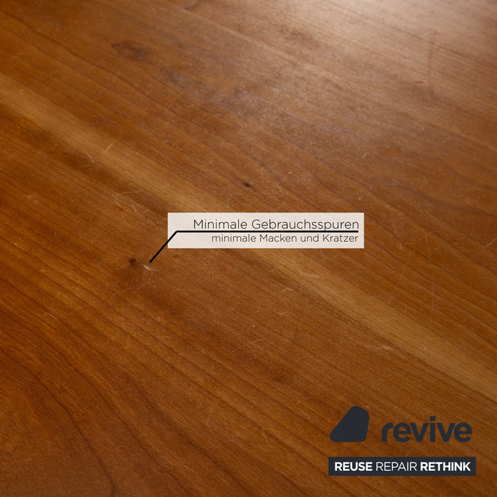 Period Wooden Dining Table Brown Extendable Function