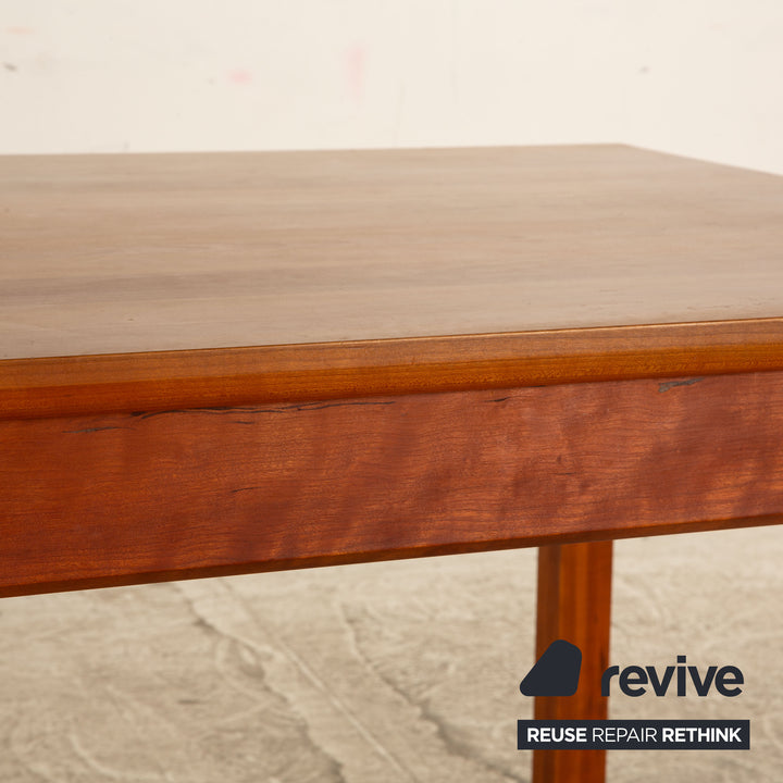 Period Wooden Dining Table Brown Extendable Function