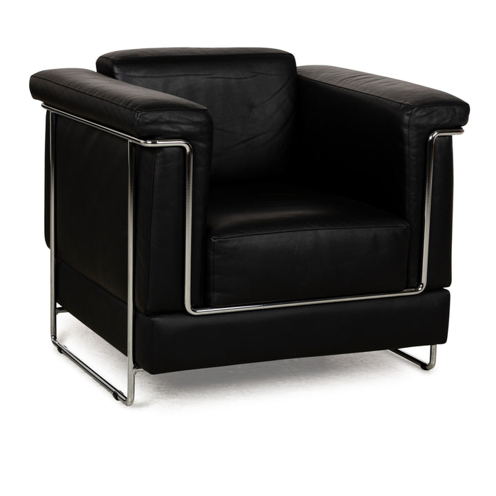 Fauteuil en cuir Züco Carat Noir