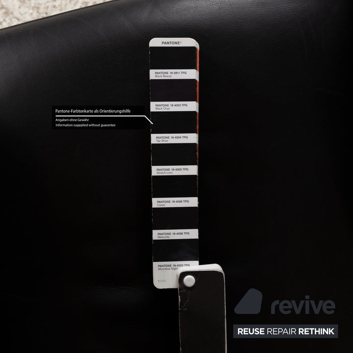 Züco Carat Leather Armchair Black