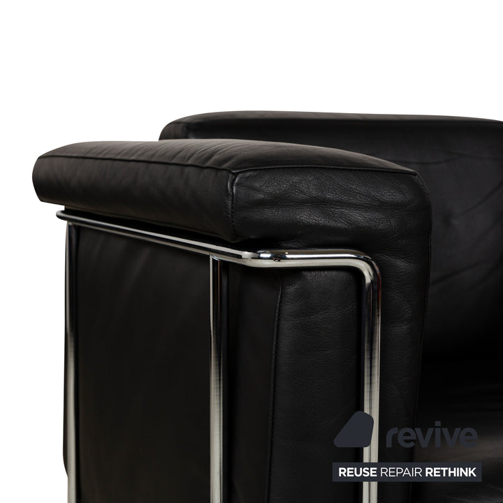 Fauteuil en cuir Züco Carat Noir