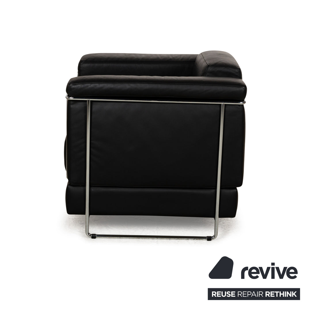 Fauteuil en cuir Züco Carat Noir