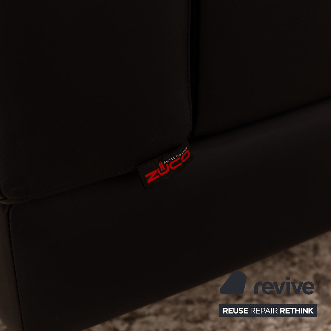 Züco Carat Leather Armchair Black