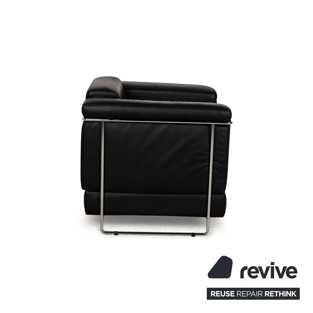 Fauteuil en cuir Züco Carat Noir