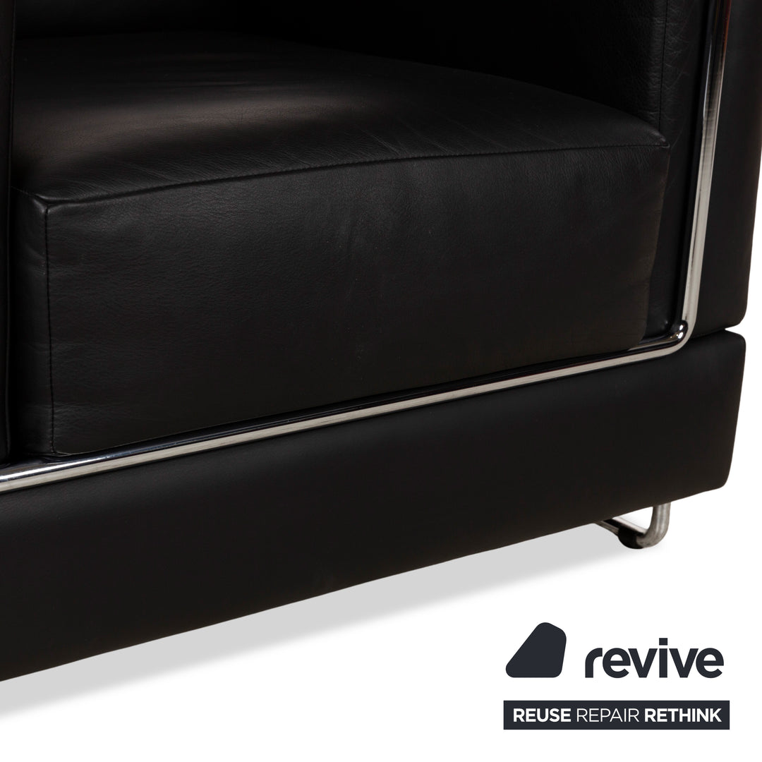 Fauteuil en cuir Züco Carat Noir