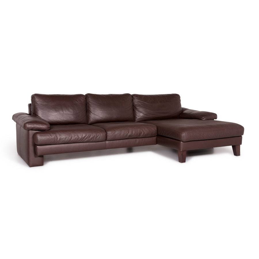 Machalke Leder Ecksofa Braun Sofa Couch #9026