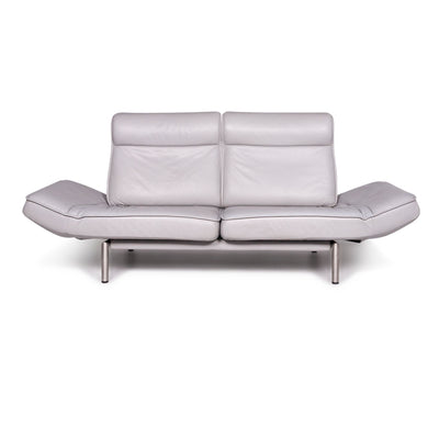 de Sede DS 450 Thomas Althaus Leder Sofa Grau Zweisitzer Relax Funktion Couch #9506