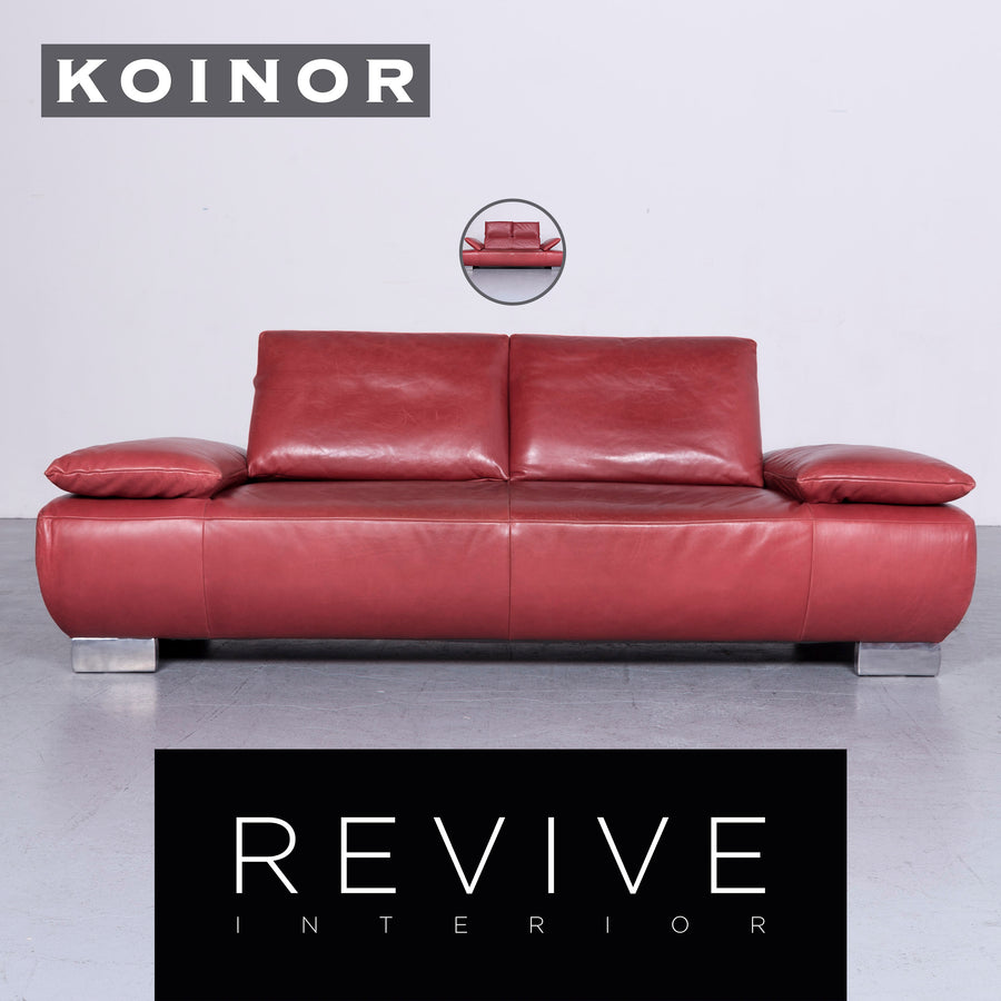Koinor Volare Designer Sofa Red Leather Genuine Leather Couch Feature #6401