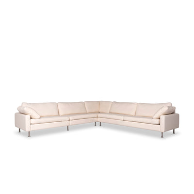 Cor Stoff Ecksofa Weiß Sofa Couch #9273