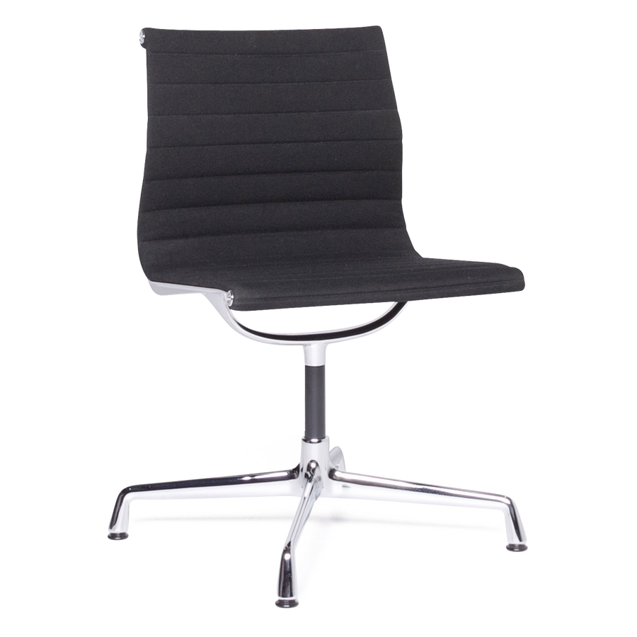 Vitra EA 101 Designer Fabric Armchair Black Hopsack Black Chair #8337