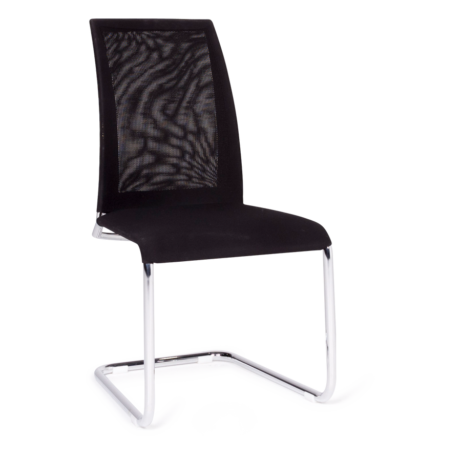 Draenert Santana Designer Stoff Sessel Schwarz Stuhl #8699