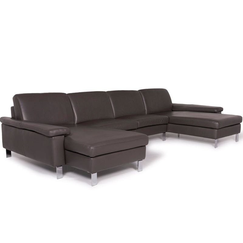 Musterring Leder Sofa Grau Ecksofa 