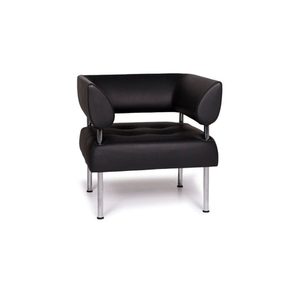 Sitland Leder Sessel Schwarz #11619