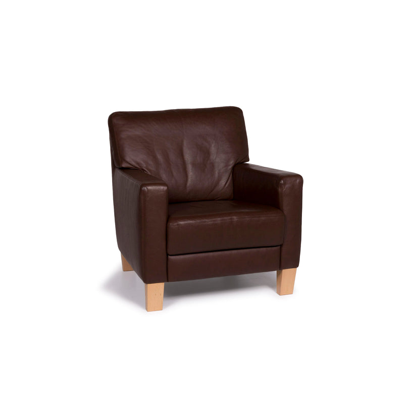 Musterring Leder Sessel Braun 