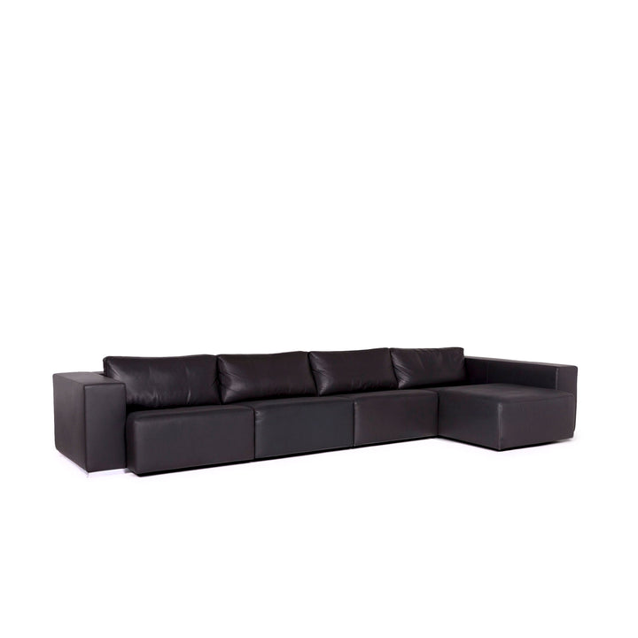 Walter Knoll Nelson Leder Ecksofa Grau Anthrazit Sofa Couch #11010