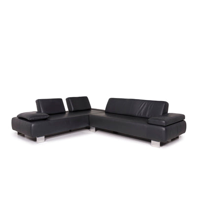 Willi Schillig Leder Ecksofa Anthrazit Grau Sofa Couch #12051