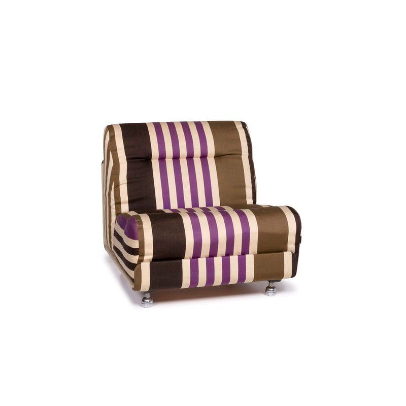 Cor Stoff Sessel Multicolor Beige Gestreift 
