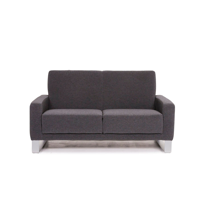 Koinor Nove Stoff Sofa Grau Kompaktsofa Zweisitzer Couch #12242