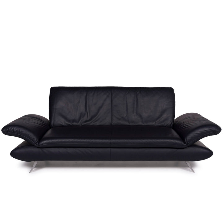 Koinor Rossini Leather Sofa Dark Blue Three Seater #11302