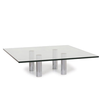 Draenert Glas Couchtisch Silber Tisch #12250