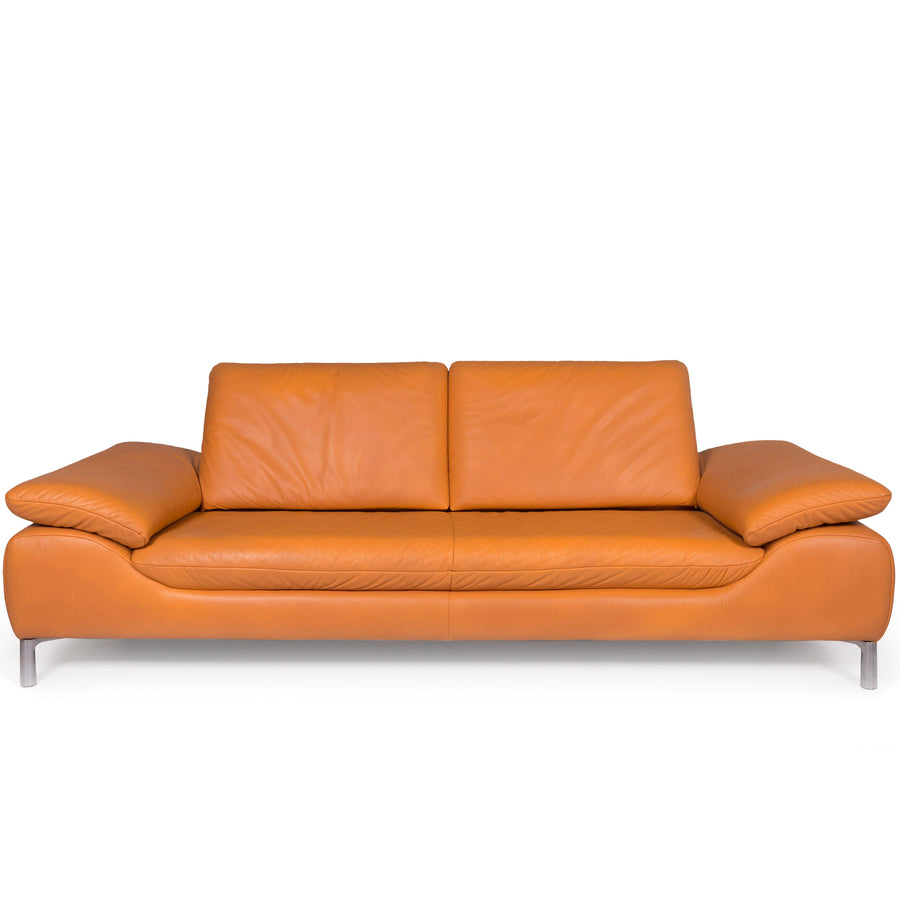 Koinor Leder Sofa Orange Dreisitzer #11725