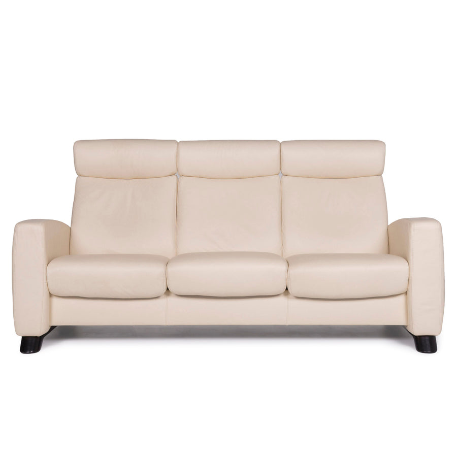 Stressless Arion Leder Sofa Beige Dreisitzer #10722
